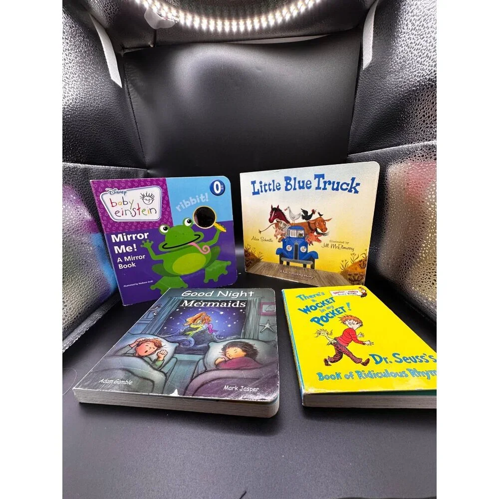 4 Board Books Baby Einstein Dr. Seuss‎ Little Blue Truck Good Night Mermaids